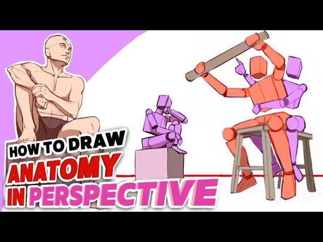 the COMPLETE GUIDE to drawing characters in PERSPECTIVE! [Character Design Bootcamp Day 4]