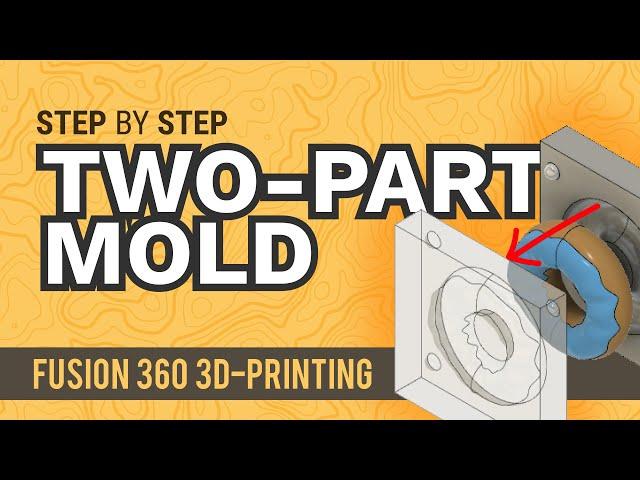 How to Create a Two-Part Mold in Fusion 360 - Learn Autodesk Fusion 360 in 30 Days: Day #21