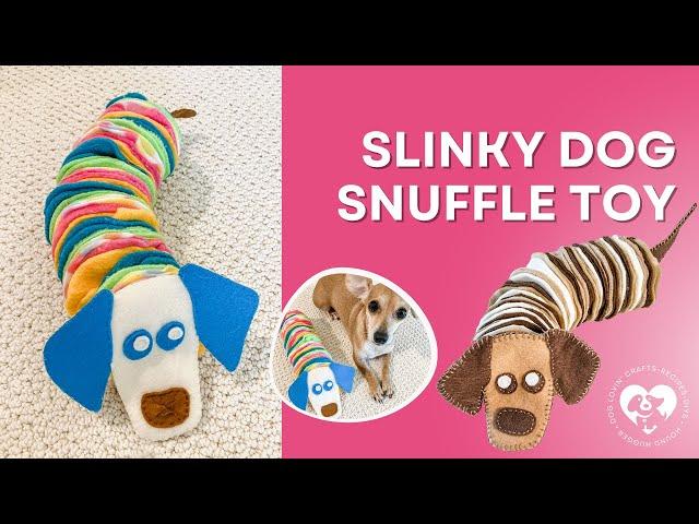DIY Slinky Dog Snuffle Toy