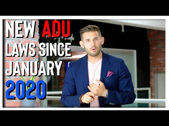 New California ADU Laws as of January 2020