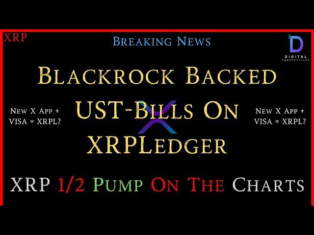 XRP-Blackrock UST-Bill On XRPLedger - New X App + VISA = XRPLedger? - XRP 1/2 Pump On The Charts