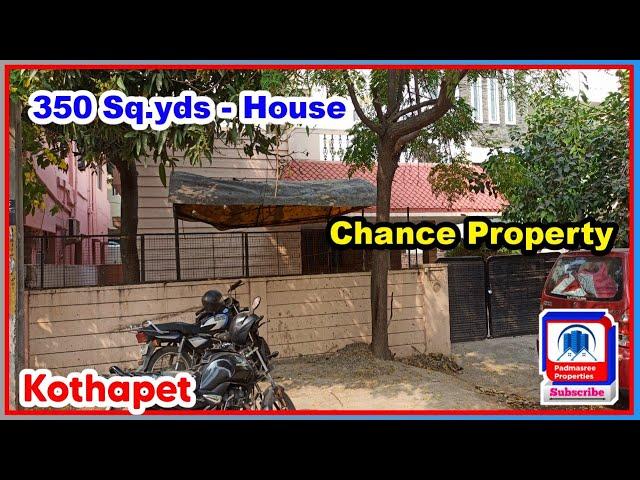 350 Sq.yds House For Sale in Kothapet || Hyderabad || 3 BHK House || Padmasree Properties