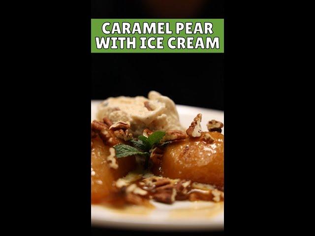 Caramel Pear With Ice Cream | SUPER QUICK And Easy