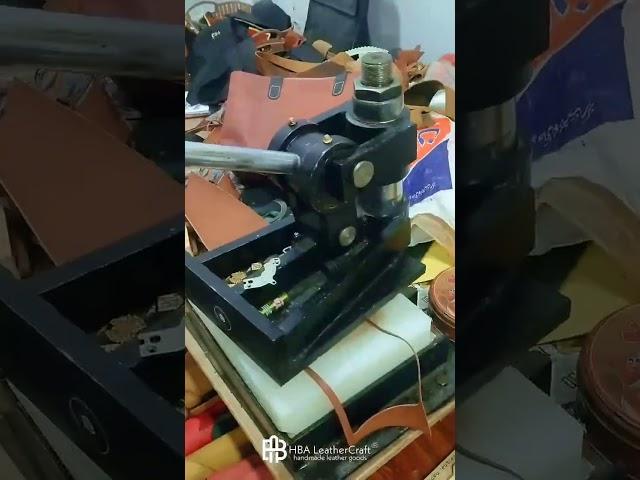Leather Wallet Die Cutting process#LeatherCraft #WalletMaking #DieCutting #Handmade #LeatherArt