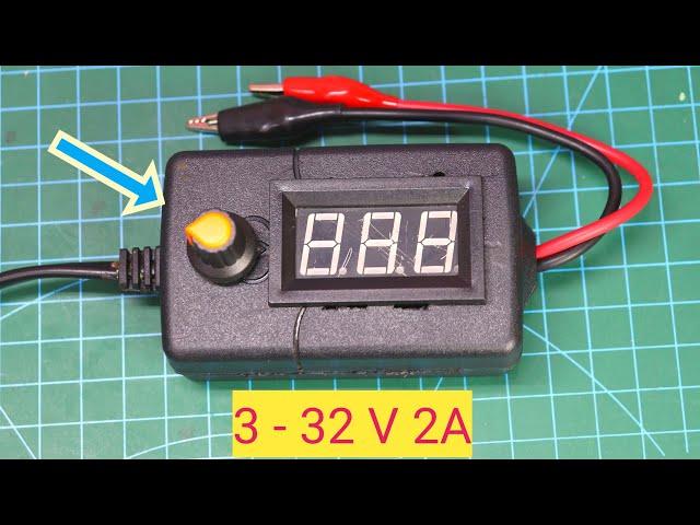 How To make a variable power supply using any adapter