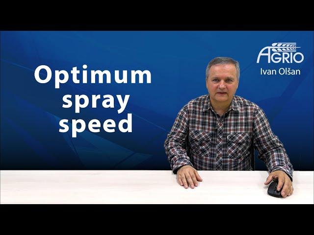 31 Part Optimal spraying speed