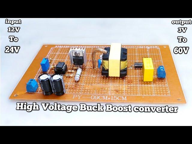 High Voltage Buck Boost Converter 3V To 60V 