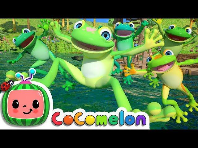 Five Little Speckled Frogs | CoComelon Nursery Rhymes & Kids Songs