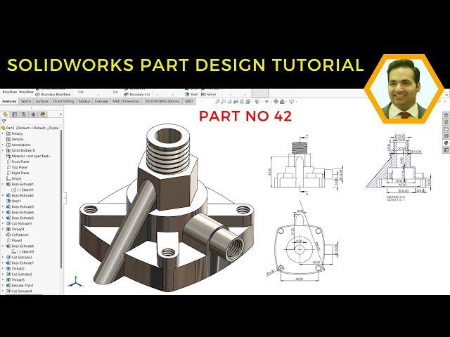 SolidWorks Part Design Tutorial: Simplicity in Complexity!