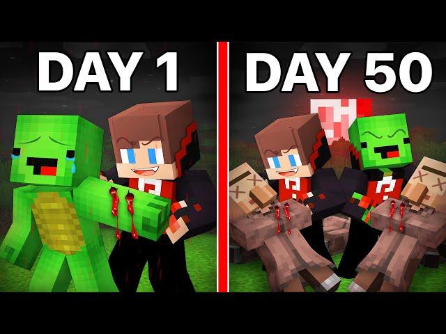 JJ and Mikey Became Vampire - Maizen Minecraft Animation