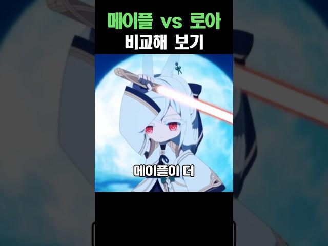 메이플 VS 로아 비교해 보기