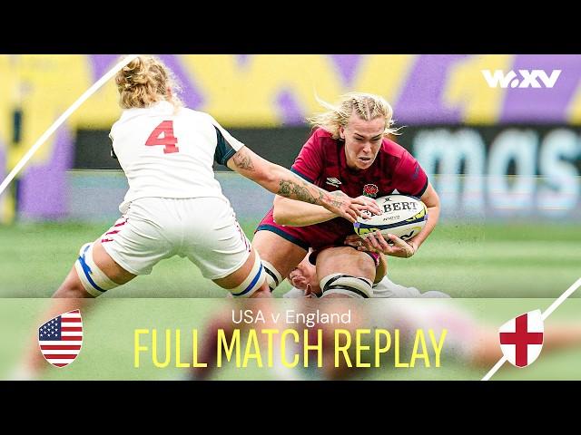 Red Roses start WXV title defence in style | USA v England | Full Match Replay | WXV 1 2024