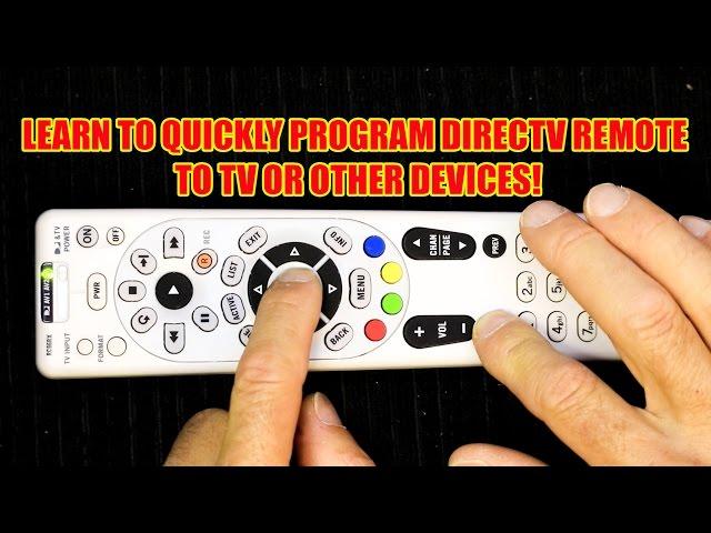 How to Program Your DirecTV Remote to Operate Your TV....