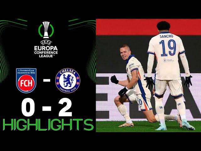 Mykhaylo Mudryk Goal | Heidenheim vs Chelsea 0-2 Highlights | UEFA Europa League 2024-25