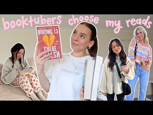 booktubers choose what I read for a week!  *reading vlog*