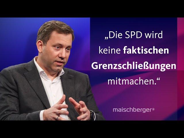 SPD-Chef Lars Klingbeil über die Sondierungsgespräche mit der Union | maischberger