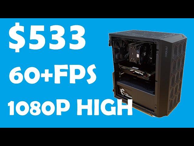 $533 60FPS 1080P GAMING PC BUILD!