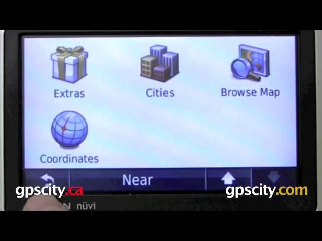 Garmin nuvi 1300 Series : "Where To" Screen @ gpscity.com