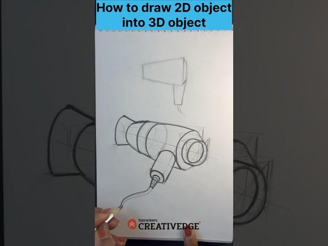 How to Draw 2D Object into 3D Object?