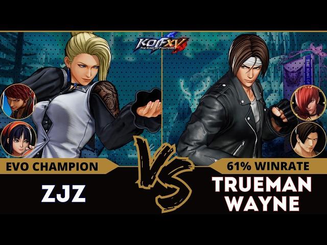 KOF XV️ZJZ  (Mature/Vice/Nakoruru) vs TRUEMAN WAYNE (Kyo/Kim/Iori)️Replay Match - 12/24