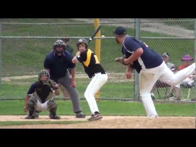 Hartford Hawks Matt Schmirler Lines Out to Left