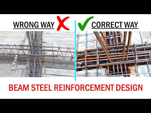 Correct Way And Wrong Way of Steel Reinforcement in Beam Construction