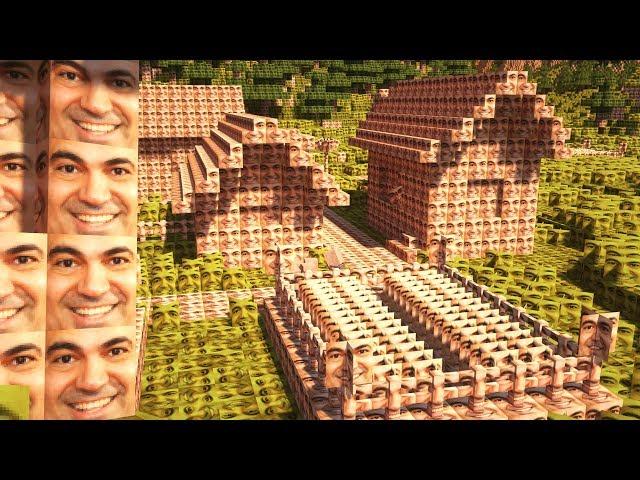 Minecraft aber alle Texturen sind Aiman Abdallah von Galileo