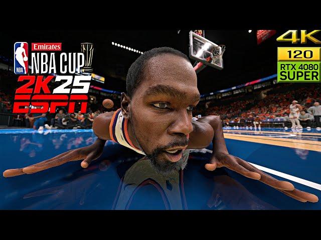 NBA 2K25 PC ESPN Mod | Suns vs Thunder | NBA Cup  [4K60]