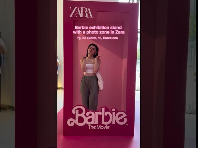 Barbie photo zone in Zara. Barcelona, Spain. #barcelona #barcelonaspain