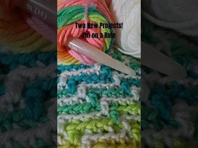 New Crochet WIPs! #crochet #new #wip #yarn #sweater #blanket