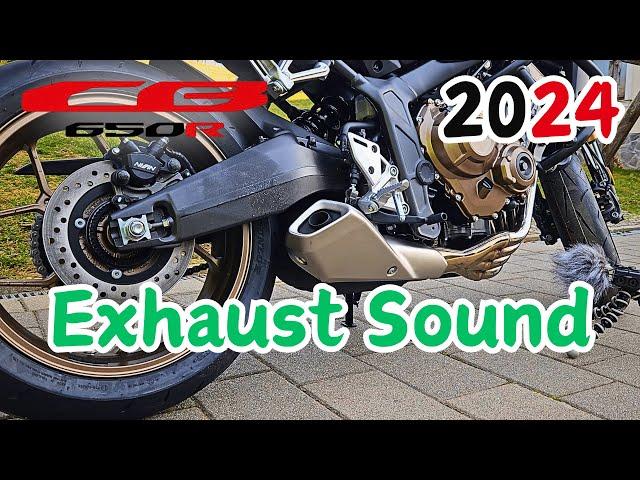 2024 Honda CB650R Stock Exhaust Sound | Start-up | Idle and Revs Sound