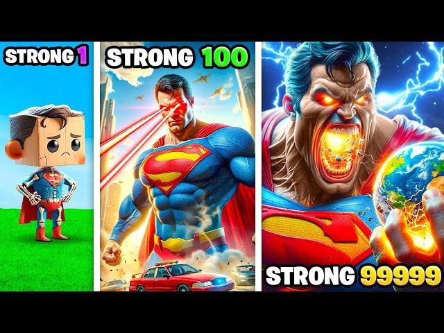 Weakest To STRONGEST SUPERMAN In GTA 5!