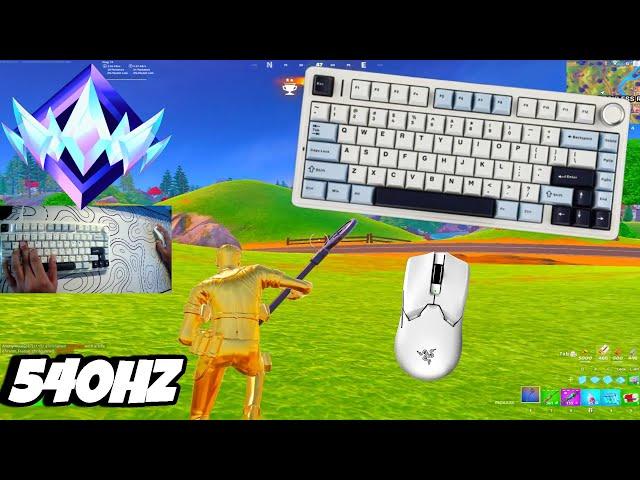 Aula F75 ASMR Solo Ranked  Satisfying Keyboard Fortnite 540 FPS Smooth 4K