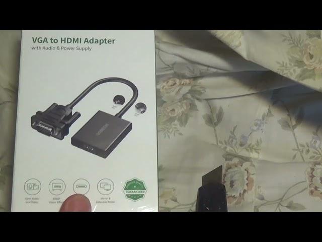 UGreen VGA to HDMI adapter Demo