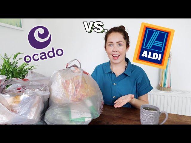 ALDI VS OCADO FOOD HAUL WITH PRICES | Is Ocado/M&S CHEAPER Thank Aldi?