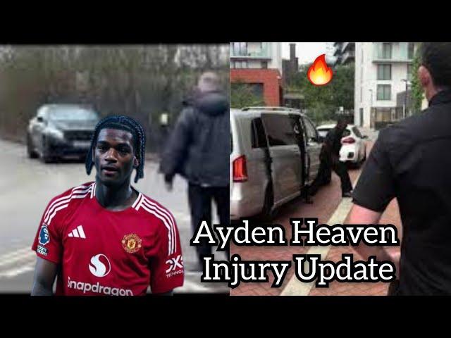 Ayden Heaven injury update , great news from Manchester United insider