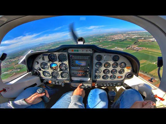 Tecnam P2002 Cockpit View | Landing at Larnaca Intl Runway 04 | GoPro 7 Black & ATC