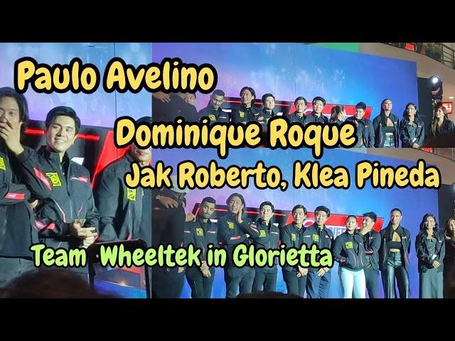 Paulo Avelino, Dominique Roque, Jak Roberto, Klea Pineda and Team Wheeltek in Glorietta