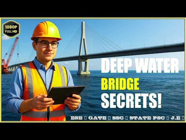 How Do Engineers Build Bridges Over Deep Water?