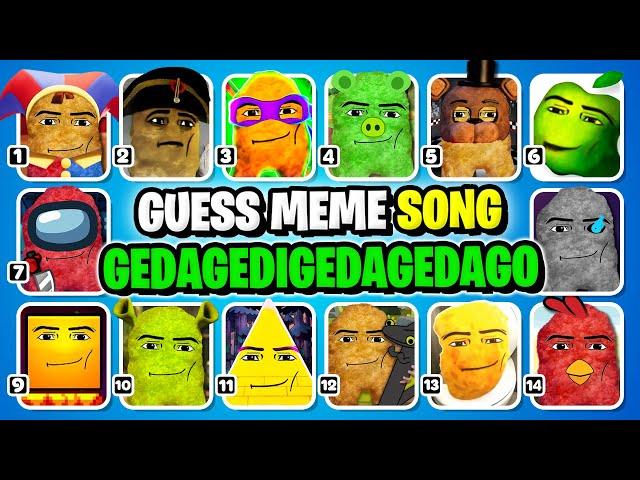 GUESS MEME SONG | Gedagedigedagedago Sing A Song in Different Universes..! #340