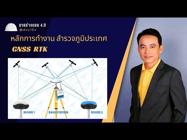 หลักการทำงาน สำรวจภูมิประเทศ GNSS  RTK