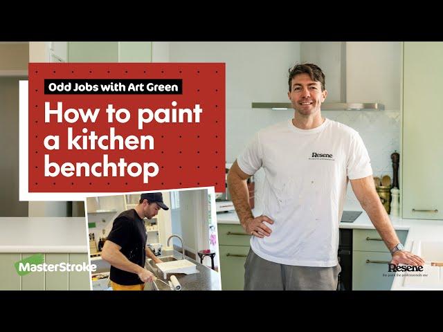 Odd Jobs - How to paint a kitchen benchtop