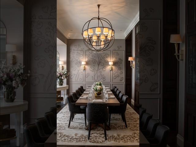 Dining room goals .This space is pure elegance! #interiordesign #diningroomdecor #homegoals