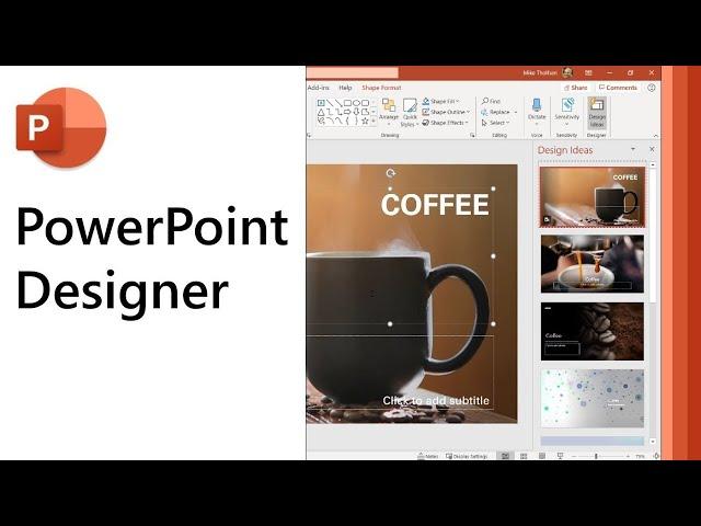 Design ideas in PowerPoint - use PowerPoint Designer to make your presentations look great