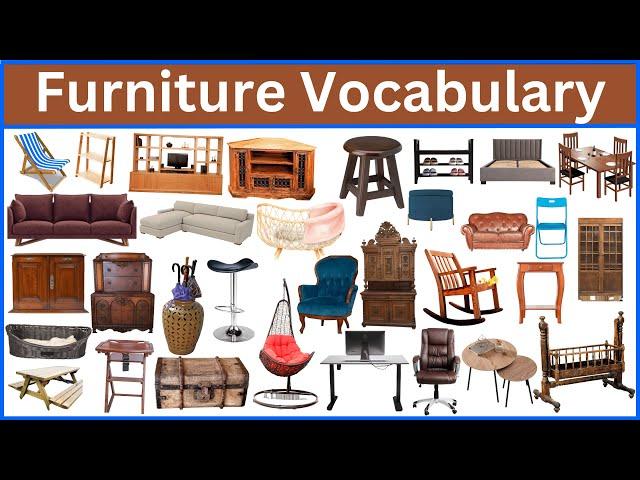 100 Essential Furniture Vocabulary || Unlocking the world of Furniture