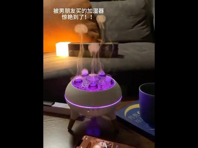 这个声控加湿器好有氛围感！#玩个很新的东西 #加湿器 #氛围感