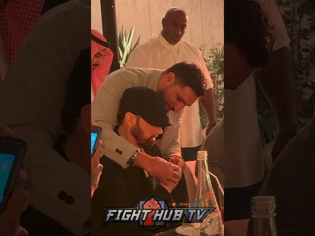 Amir Khan EMBRACES Eminem & gifts him watch!