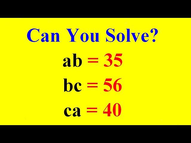 A Nice Algebra Equation | Math Olympiad Problem