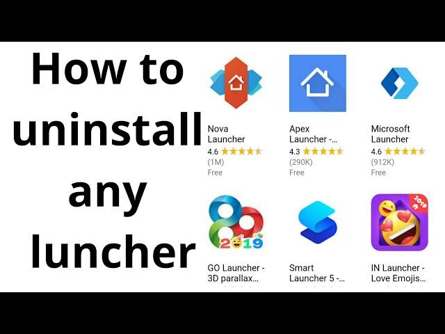 How to uninstall/ Delete  launcher 2019 | Tomal's Guide