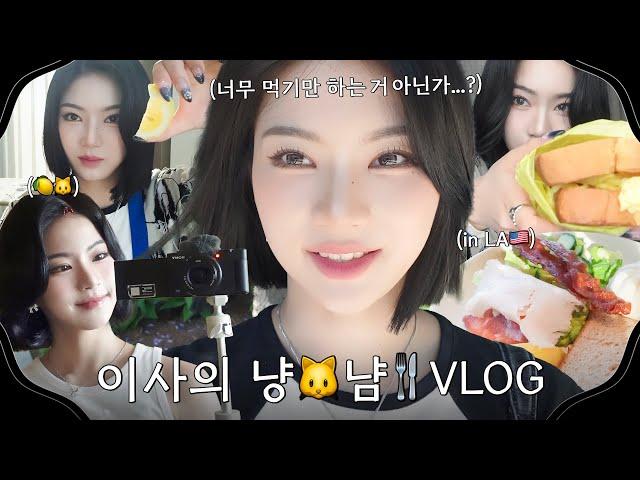 채영이의 Vlog #4 | 너무 먹기만 하는 거 아닌가~? 이사의 냥냠 Vlog